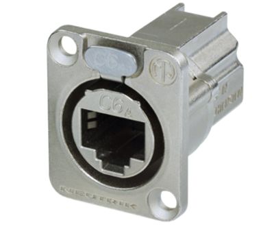 Modulär förlängningskontakt för panelmontering Cat6a 8/8-polig (RJ45) skärmad STP