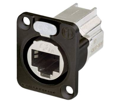 Modulär förlängningskontakt för panelmontering Cat6a 8/8-polig (RJ45) skärmad STP