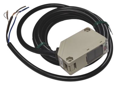 Optisk sensor med kabel NPN/PNP 10-30Vdc 5m spegelreflektion Optisk sensor med kabel NPN/PNP 10-30Vdc 5m spegelreflektion