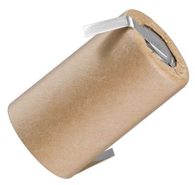 NiMh-batteri med lödöron 1,2V 2000mAh 4/5 Sub-C