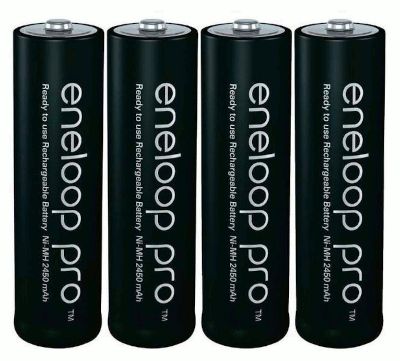 NiMh-batteri 1,2V 2500mAh AA/R6 4 st/förp (Eneloop Pro BK-3HCDE-4BE)