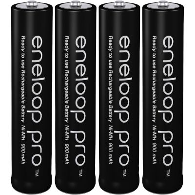 NiMh-batteri 1,2V 930mAh AAA/R03 4 st/förp (Eneloop Pro BK-4HCDE-4BE)