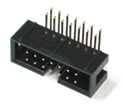 14-polig han-kontakt för kretskort, vinklad