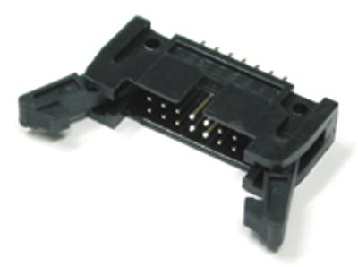 14-polig rak han kontakt med låsning för kretskort