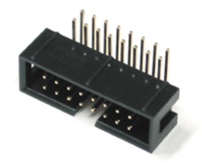 16-polig vinklad hane för kretskort