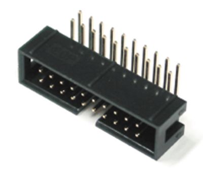 20-polig vinklad hane för kretskort