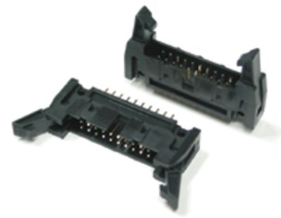 20-polig rak hane rak med låsning för kretskort