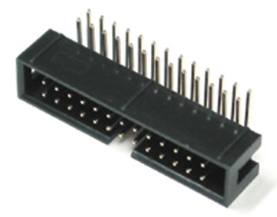 26-polig vinklad hane för kretskort