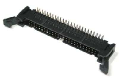 50-polig hane vinklad kontakt med låsning för kretskort