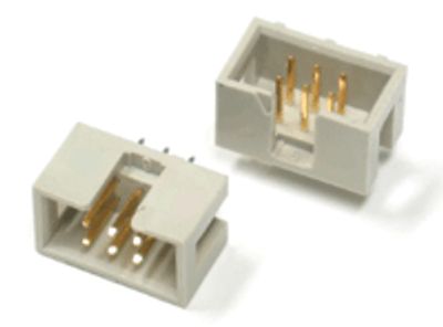 6-polig rak hane för kretskort