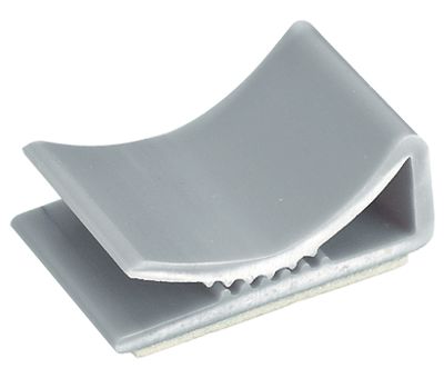 Bandkabelhållare 24x20mm självhäftande grå (475-00374) *