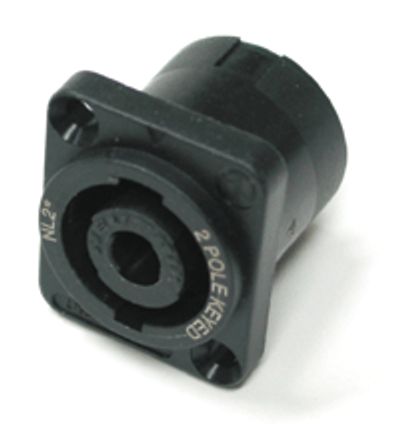 Speakon-högtalarkontakt, 2-polig.