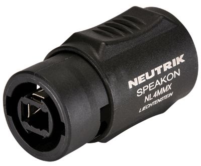 Kontaktadapter Speakon 4-polig hane/hane (NL4MMX)