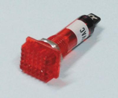 Glödlampstillbehör 230Vac röd 10mm