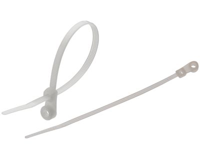 Ledningsrör med skruvfäste 4,8x300mm vit 100st/fp