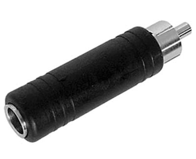 Adapterkontakt RCA-hane / 6,3 mm monojack