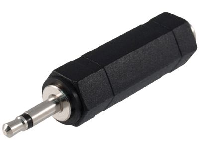 Adapterkontakt 3,5 mm monoplugg / 6,3 mm monojack