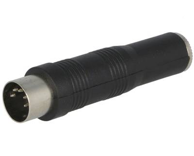 Adapterkontakt DIN-kontakt 5-polig hane / 6,3 mm stereojack