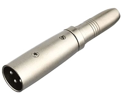 Adapterkontakt XLR-hane 3-polig / 6,3 mm stereojack