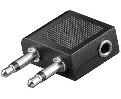 Adapterkontakt 3,5 mm stereojack / 2x3,5 mm monoplugg