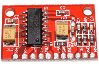 Stereoeffektförstärkarkrets 3,6-5,5Vdc 3W