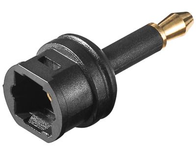 Optisk adapter TOSLINK-hona / 3,5 mm optisk kontakt