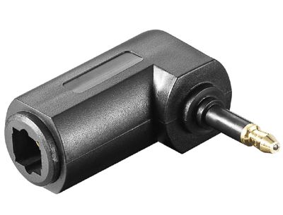 Optisk adapter TOSLINK-hona / 3,5 mm optisk vinklad kontakt (CA1015)