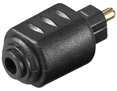 Optisk kontaktadapter TOSLINK-hane / 3,5 mm optisk kontakt