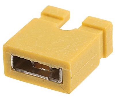 Kortslutningsbit 2,54 mm gul