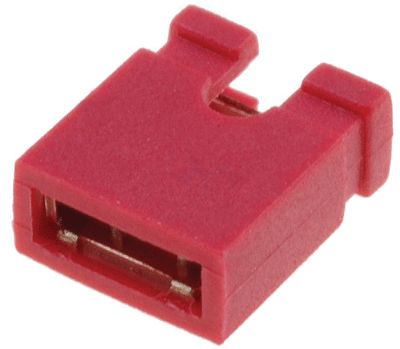 Kortslutningsbit 2,54 mm röd