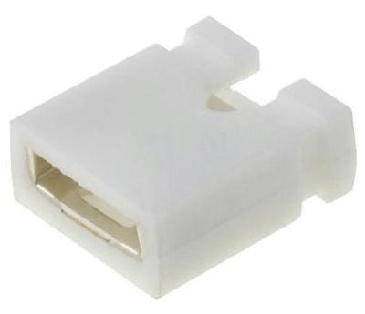 Kortslutningsbit 2,54 mm vit