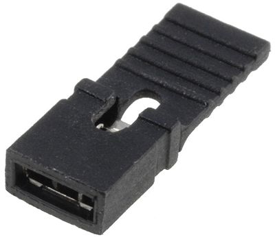 Kortslutningsplatta med kaffe 2,54 mm svart