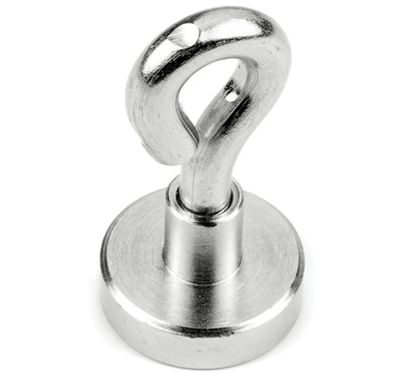 Permanentmagnet med ögla Neodymium N38 16x4,5mm
