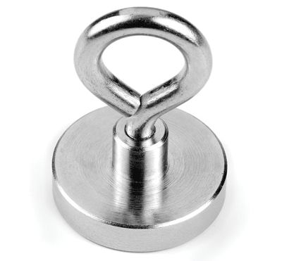 Permanentmagnet med ögla Neodymium N38 32x7mm