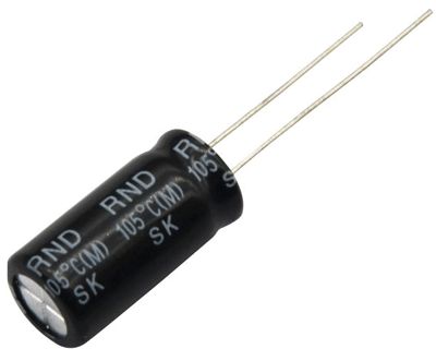 Elektrolytkondensator stående modell 2,2uF 100V R-2