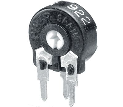 Koltrimmerpotentiometer stående modell 5x2,5mm 250kohm