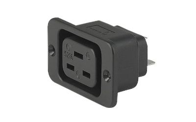 Panelmonterad hylsa, 6,3 mm snabbkopplingar