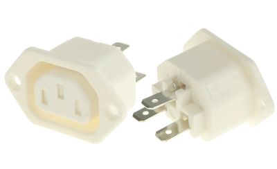 Panelmonterad hona, 6,3 mm snabbkontakter