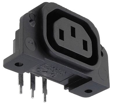Panelmonterad kontakt för kretskort C13 hona vinklad modell (PX0675/PC)