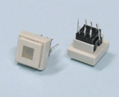 Knapp 2xON-(ON) 0,1A 30Vc vit LED