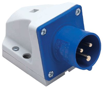 CEE-ramanslutning ytanpassning hane 2-pol + jord 16A 230Vac