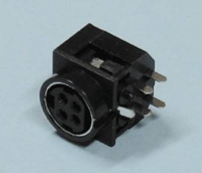 Power-DIN-chassikontakt för kretskort 4-polig hona