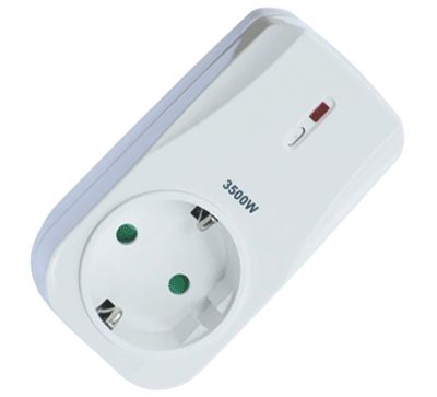 Fjärrstyrd vägguttagbrytare 3500W (Trådlös LC-serie)