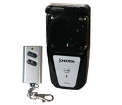 Fjärrstyrd vägguttagströmbrytare 3500W IP44 + fjärrkontroll (Trådlös LC-serie)