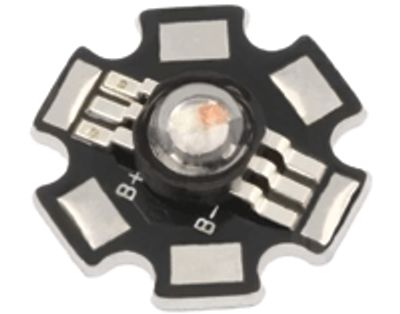 Power-LED diod STAR 3x1W 130° RGB