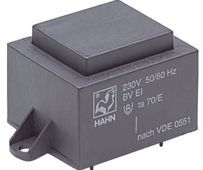 Kretskortstransformator 6VA 2x18Vac