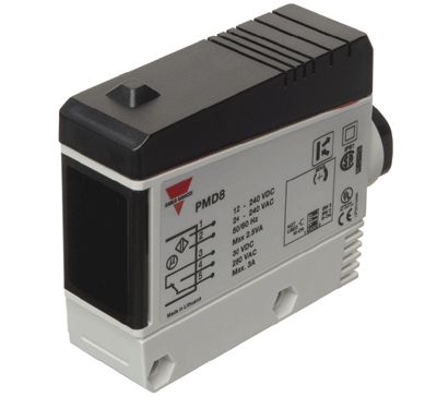 Optisk sensor med timer och reläutgång 24-240Vac/12-240Vdc 0,8m målreflektion