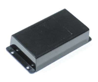 Plastfodral med monteringsvinklar 113,4x69x29,3mm svart