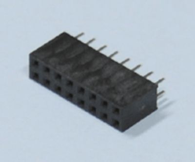 Stickkontakt 2x8-polig rak