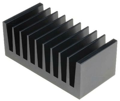 Kylplatta 1,8°K/W 50x100x40mm svart (PR173/50/SE)